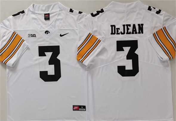 Men's Iowa Hawkeyes #3 Cooper DeJean White Stitched Jersey,We sell and wholesale Men's Iowa Hawkeyes #3 Cooper DeJean White Stitched Jersey on line form chian!